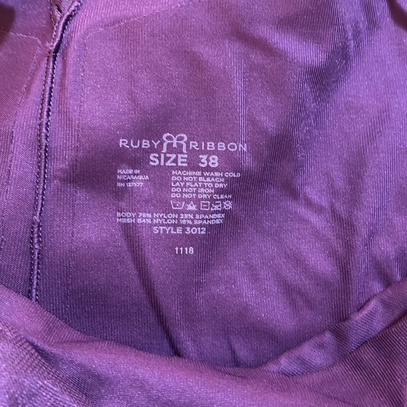 Ruby Ribbon Sheer Full Support Cami - Picture 2 of 4